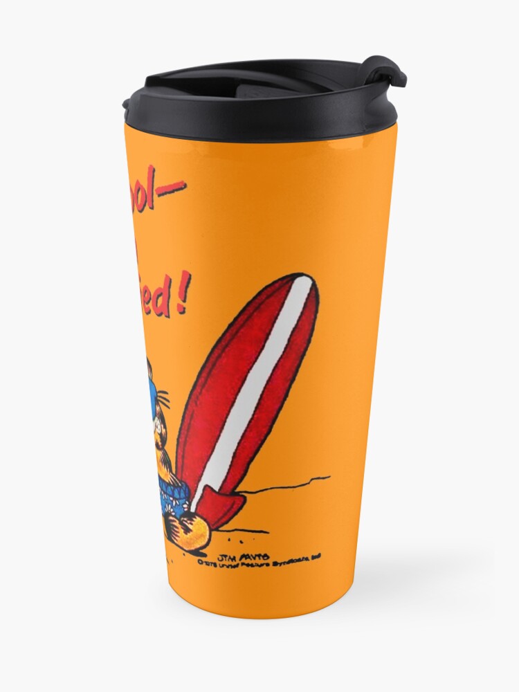 Alternate view of Garfield Skips School Travel Mug