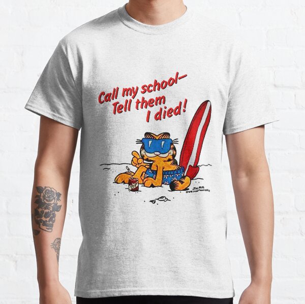 Garfield Skips School T-shirt classique