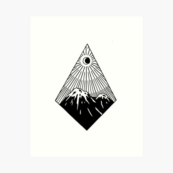 Mountain Tattoo Art Prints for Sale | Redbubble