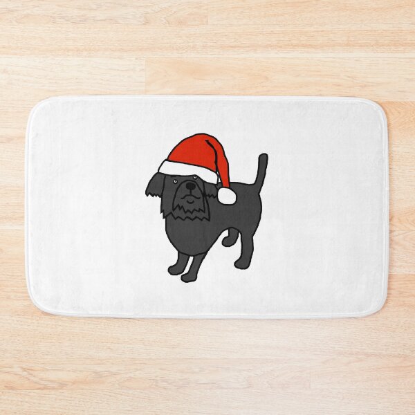 Item preview, Cute dog wearing a Santa hat designed and sold by ellenhenry.