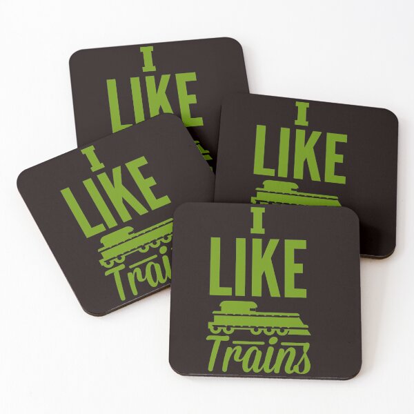 Item preview, I Like Trains Choo Choo fan madness Moss Green designed and sold by aventi24.