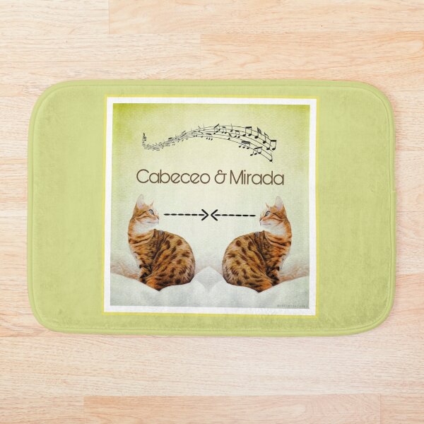 Cabeceo and Mirada - Tango Milonga Communication Bath Mat