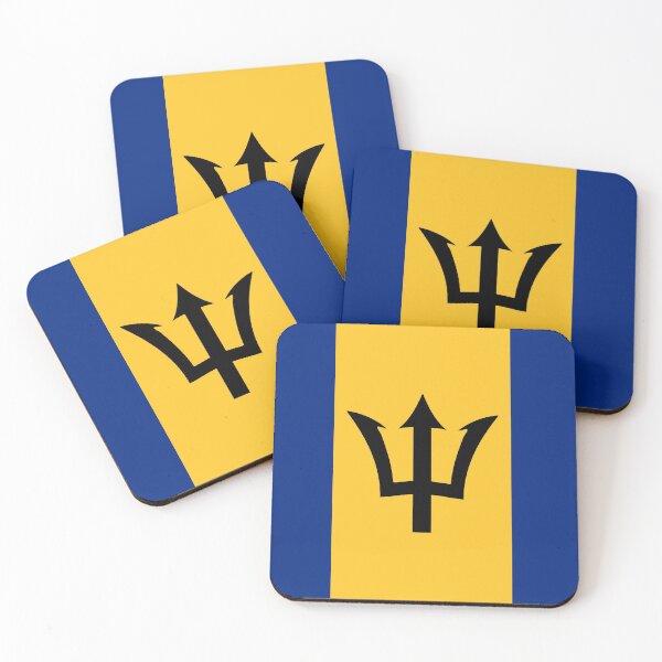 Item preview, Barbados National Flag designed and sold by IdentiTee Studios.