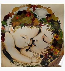 Mother and Child Earth Poster