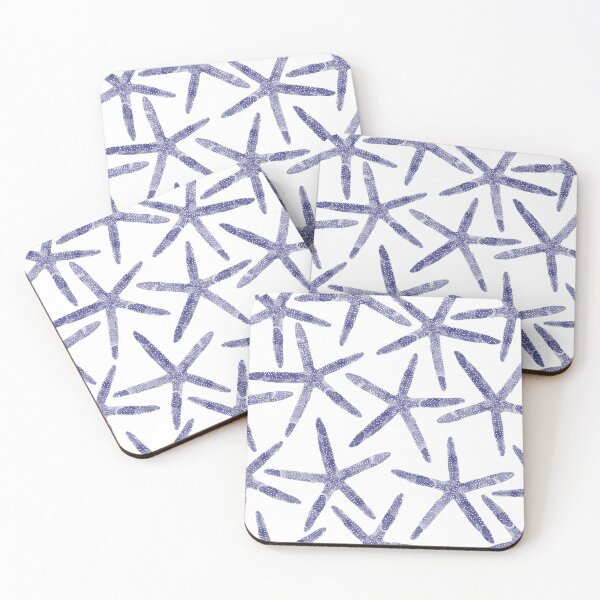 Item preview, Navy Starfish Print designed and sold by Betsy Schrock Studio on Redbubble.