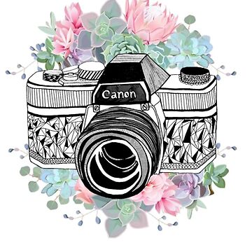 Camera Sticker for Sale by leafcreate