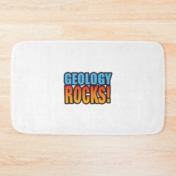 Item preview, 'Geology Rocks!' (White) designed and sold by The Button Gal.