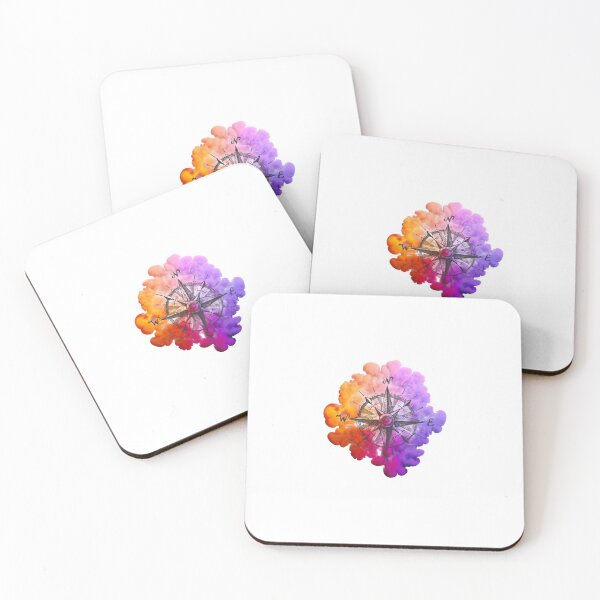 Item preview, compas drawing, water color background designed and sold by Erbearen.