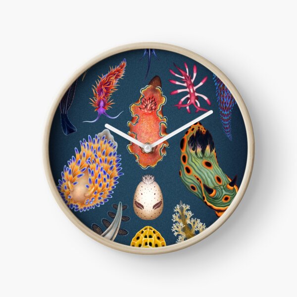 Nudibranchs Plate Clock
