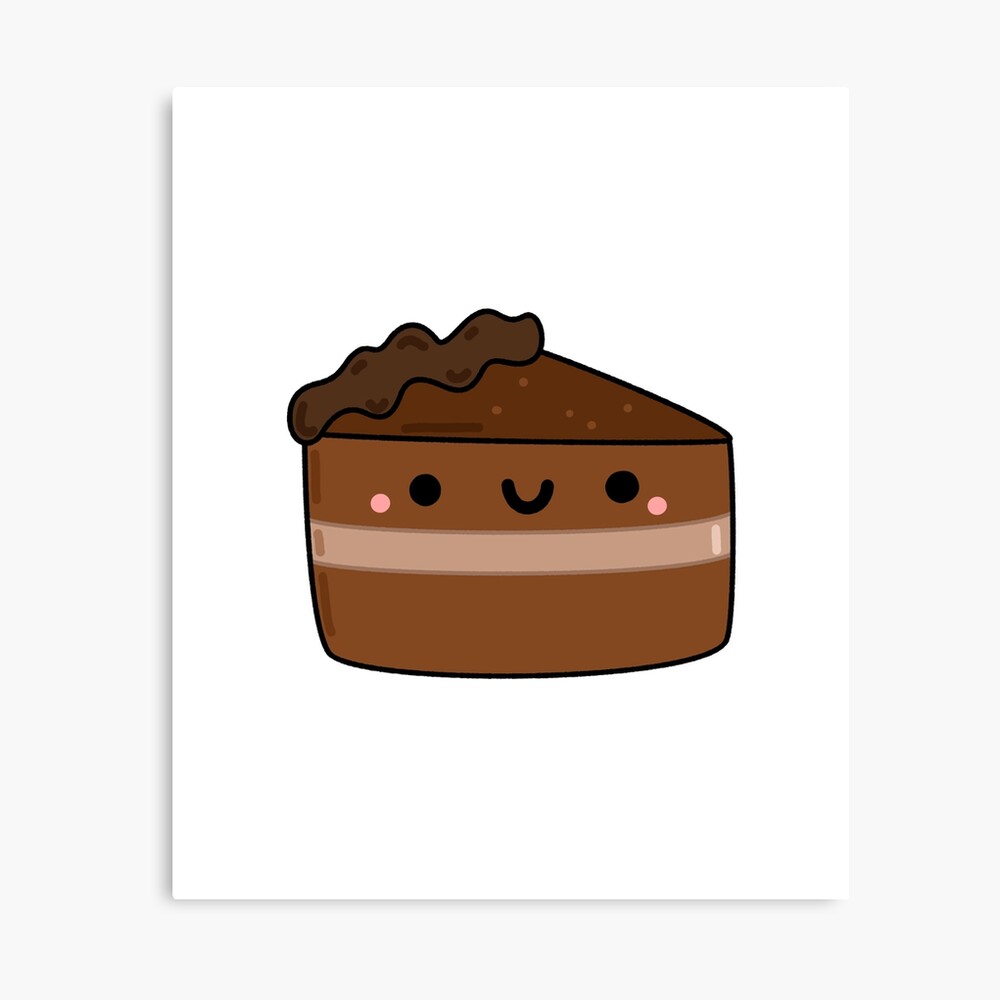 Kawaii Chocolate Cake Throw Pillow By Kawaiilife Redbubble