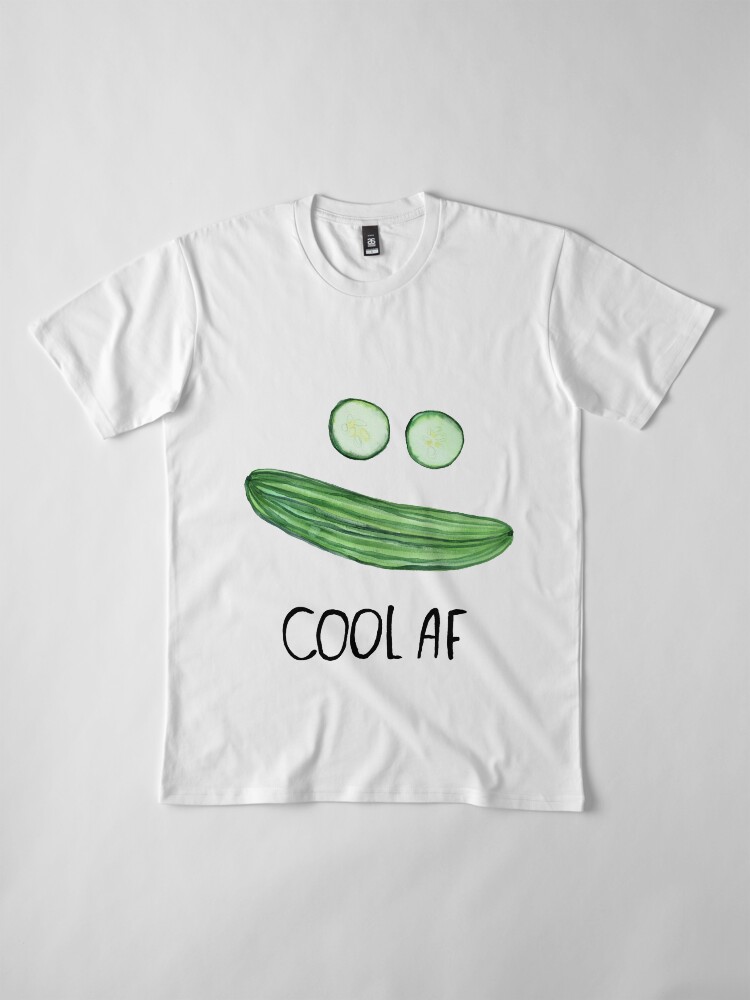 Alternate view of Cool as a cucumber "Cool AF" Premium T-Shirt