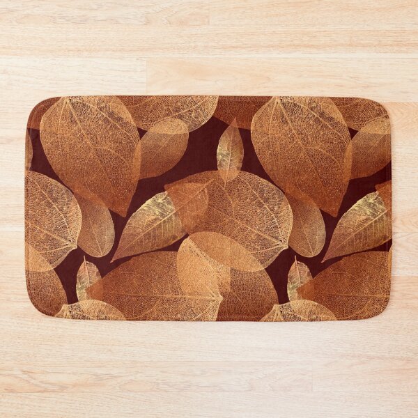 Item preview, Gold lace leaves on brown designed and sold by Carrie_Anne_Designs.