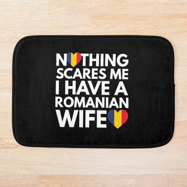 Item preview, Nothing Scares Me, I Have Romanian Wife designed and sold by HelloFromAja.