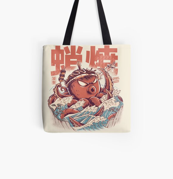 Takoyaki Attack All Over Print Tote Bag