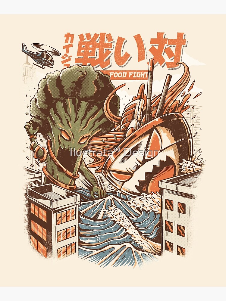 Brocco vs Ramen Kaijus by ilustrata