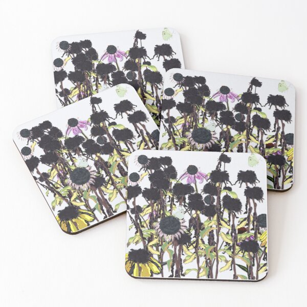 Item preview, Exhausted Rudbeckia and Cabbage Butterfly designed and sold by GreenElizabeth.