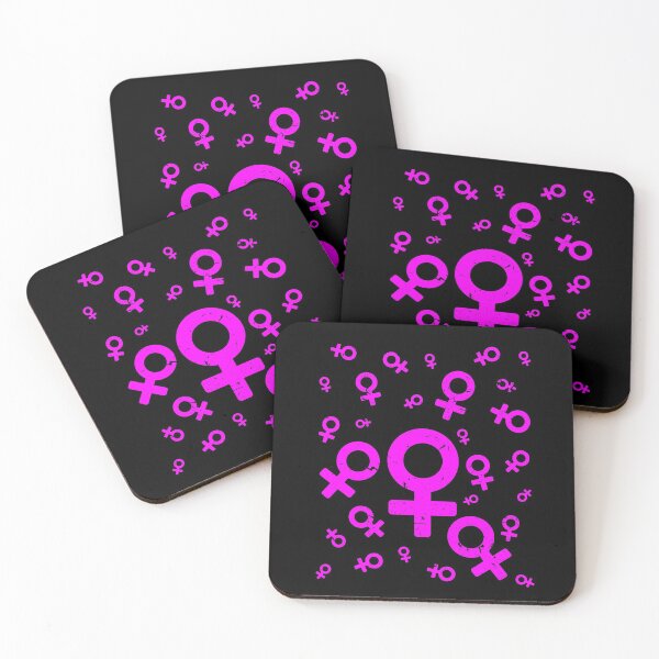 Item preview, Pink Femininity Symbols Woman Lady Female Gift designed and sold by Weilichesmag.