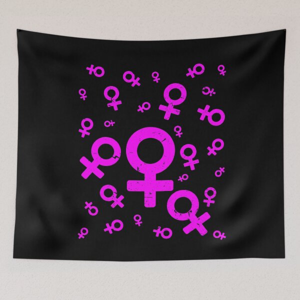 Item preview, Pink Femininity Symbols Woman Lady Female Gift designed and sold by Weilichesmag.