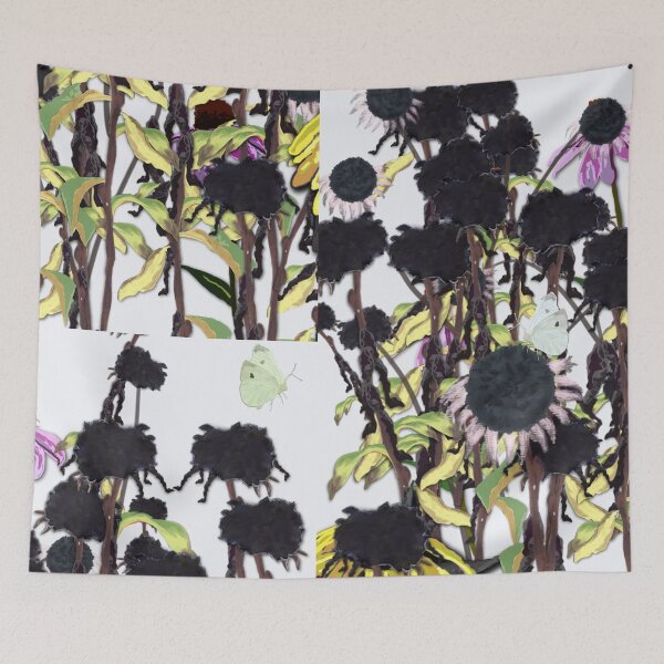 Item preview, Exhausted Rudbeckia and Cabbage Butterfly designed and sold by GreenElizabeth.