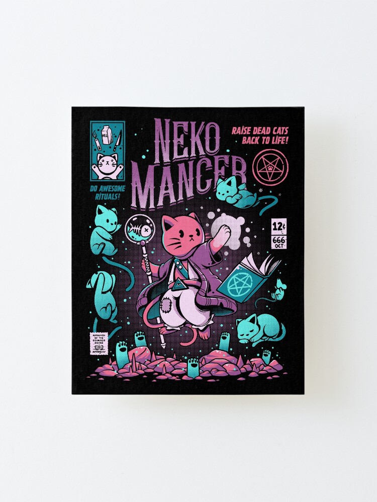 Alternate view of Nekomancer Mounted Print