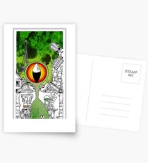 Madame Curiosity Killed the Cat Postcards