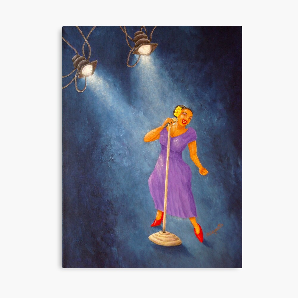 LATINA JAZZ DIVA Canvas Print