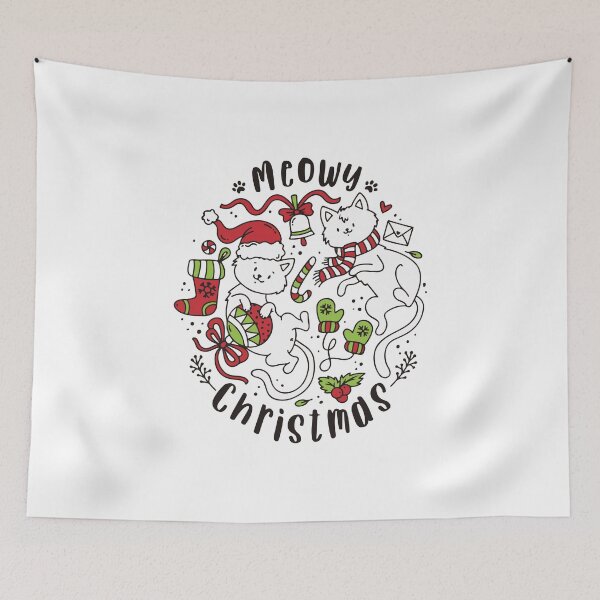 Item preview, meowy christmast designed and sold by mevvo.