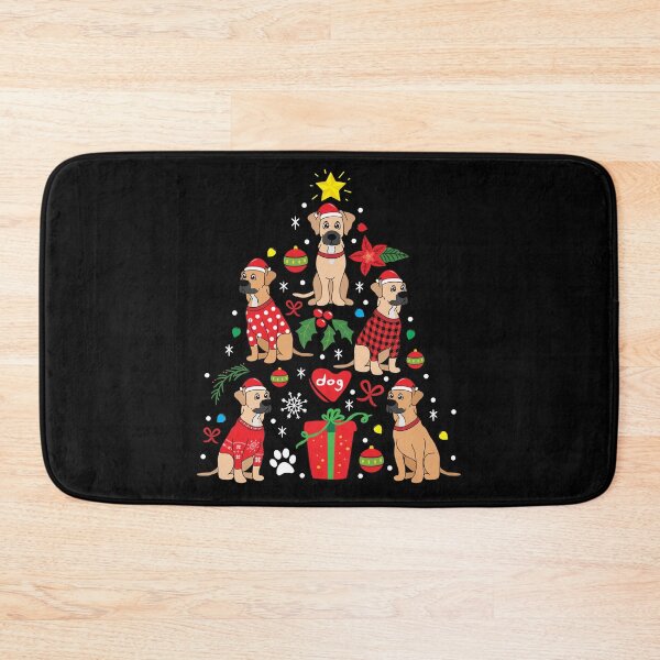 Item preview, Black Mouth Cur Christmas Ornament Tree designed and sold by rafaeltto.