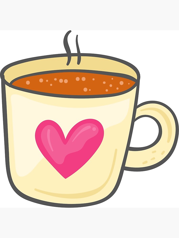 Coffee Cup Cute Illustration Tumblr Aesthetic Icon | Greeting Card