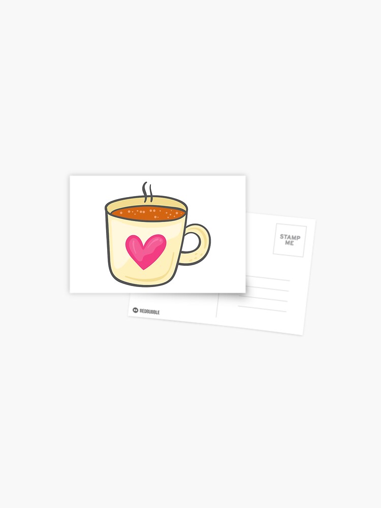 Coffee Cup Cute Illustration Tumblr Aesthetic Icon | Greeting Card