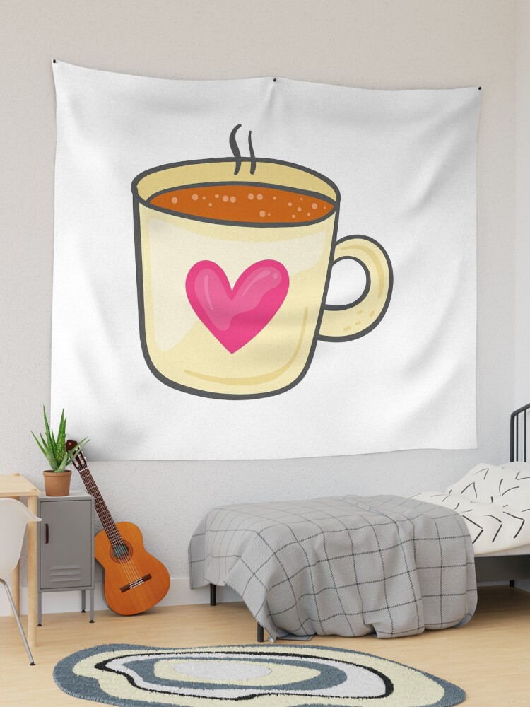 Coffee Cup Cute Illustration Tumblr Aesthetic Icon  Greeting Card for Sale  by vanessavolk