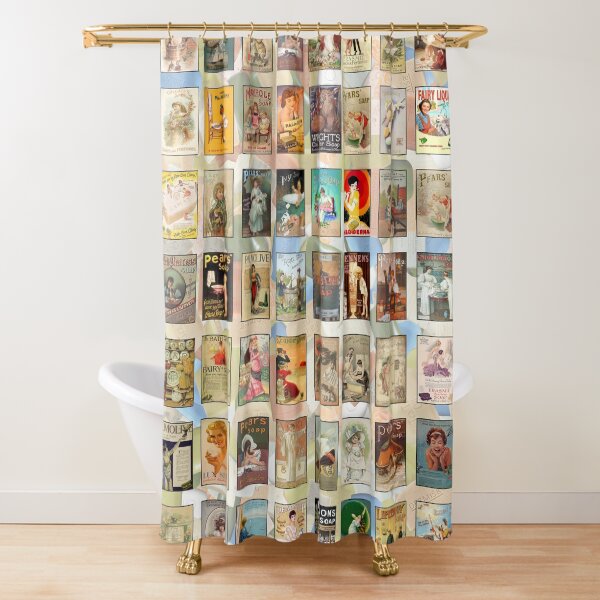 Vista previa del artículo con la obra «Anuncios de jabón vintage», diseñado y vendido por Montage-Madness.