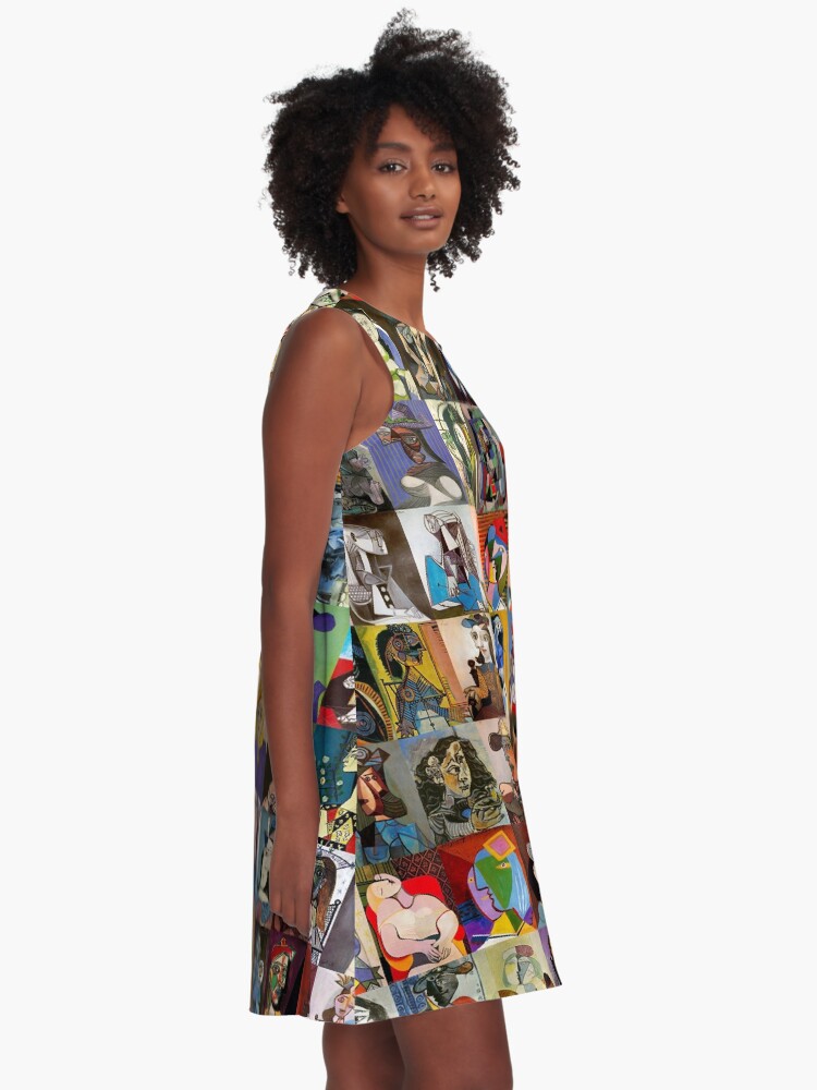 Alternate view of Picasso Faces A-Line Dress