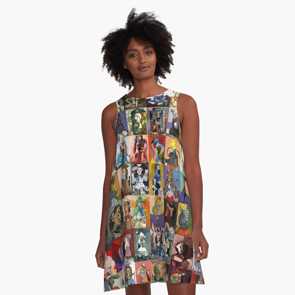 Picasso Faces A-Line Dress