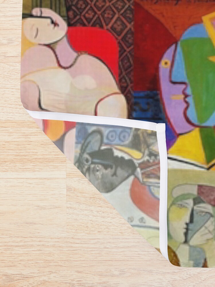 Alternate view of Picasso Faces Shower Curtain