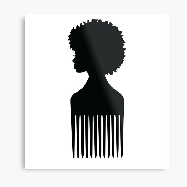 Afro Pick Metal Prints | Redbubble