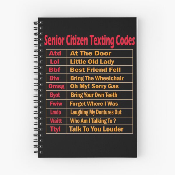 Item preview, Senior Citizen Texting Codes Discount - senior citizen age T-Shirt designed and sold by Merchall  store.
