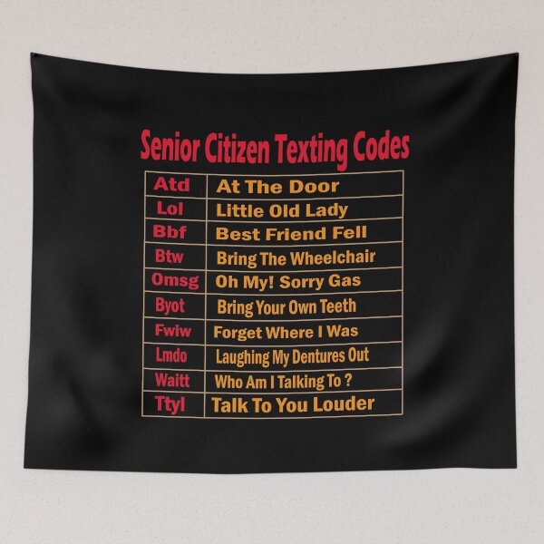 Item preview, Senior Citizen Texting Codes Discount - senior citizen age T-Shirt designed and sold by Merchall  store.