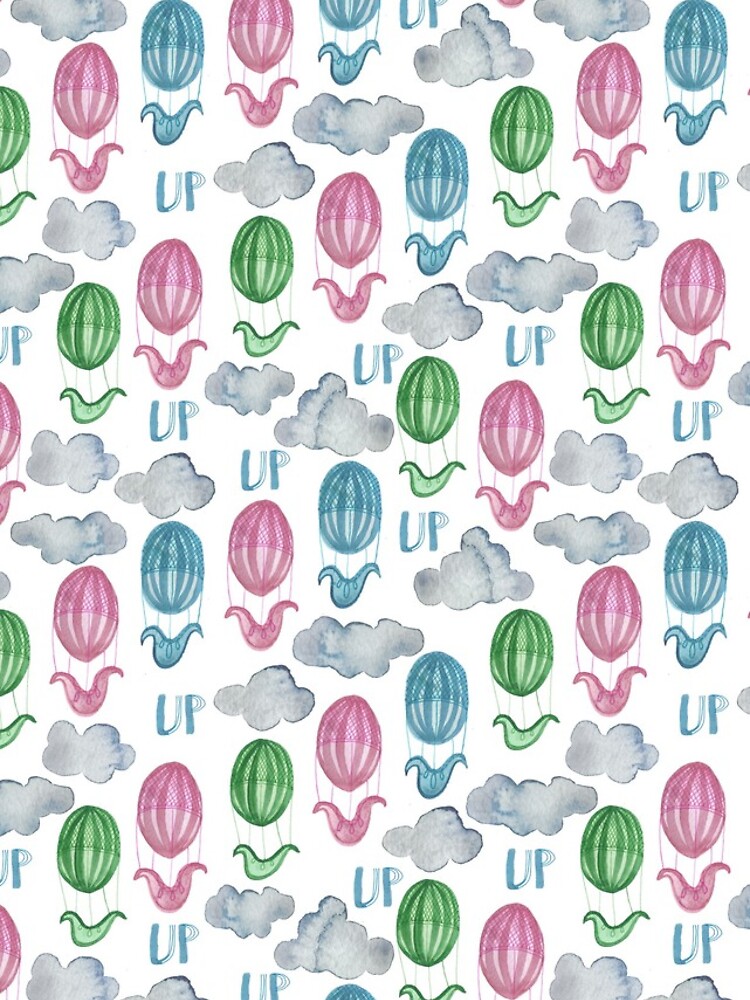 UP UP UP Hot Air Balloon Pattern by shoshannahscrib