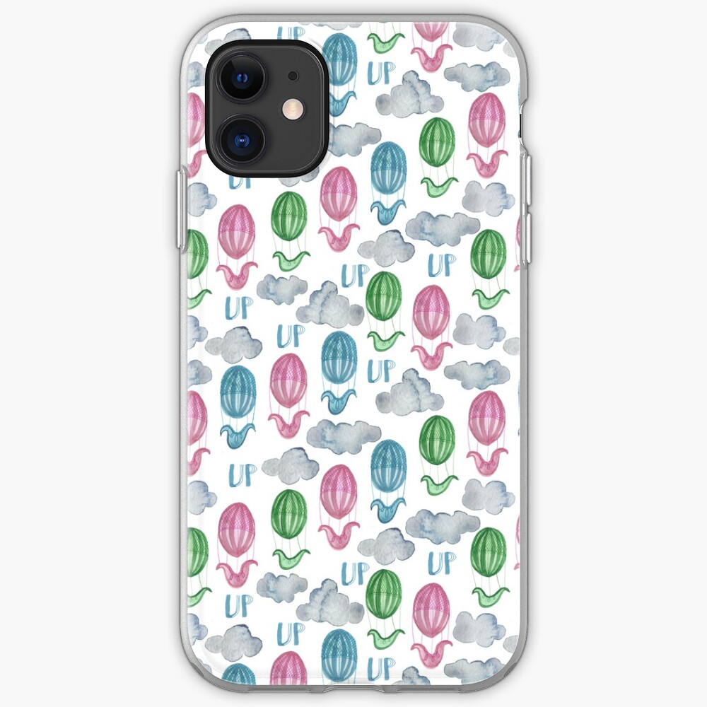 UP UP UP Hot Air Balloon Pattern iPhone Case & Cover