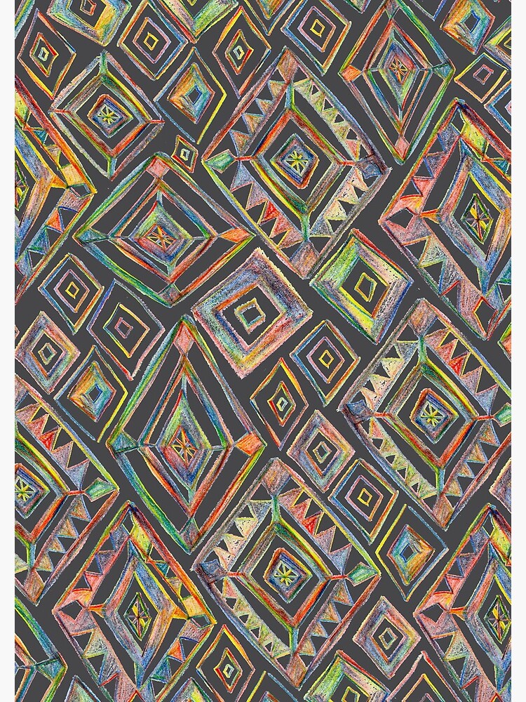 Rainbow Prism Colorful Diamond Pattern by shoshannahscrib