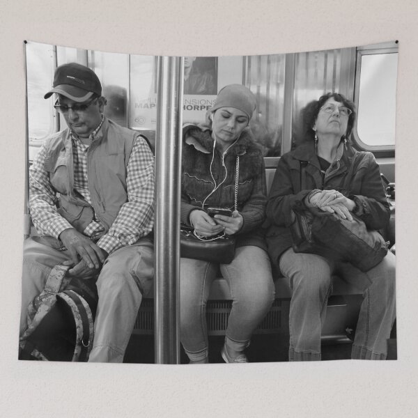 Item preview, People on NY Subway - No. 11 designed and sold by BritishYank.