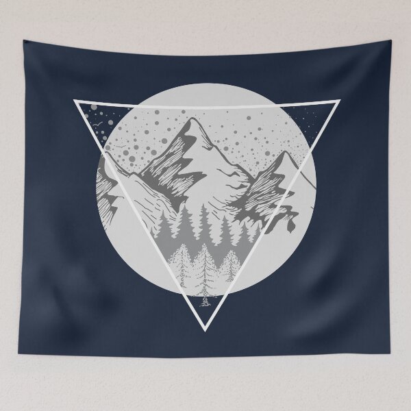 Item preview, Geometric Mountain designed and sold by MaddiLoppnow.