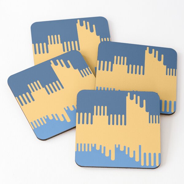 Item preview, Liquid Style Pattern Blue And Yellow designed and sold by MclaughlinGifts.