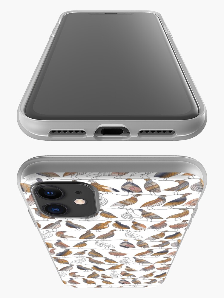 Alternate view of Doves on Wires Watercolor Pattern iPhone Case & Cover