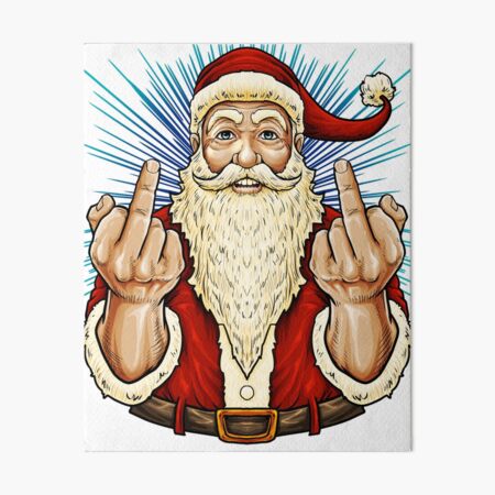 Item preview, Santa Middle Finger Flip Off | St. Nick Christmas Profanity T-Shirt designed and sold by JakesRWild.