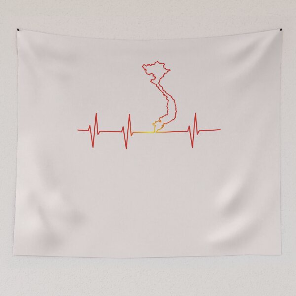 Item preview, EKG Heartbeat Vietnam love travel designed and sold by Naohiro.