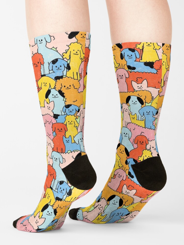 Alternate view of Pup Rally - The Peach Fuzz Socks