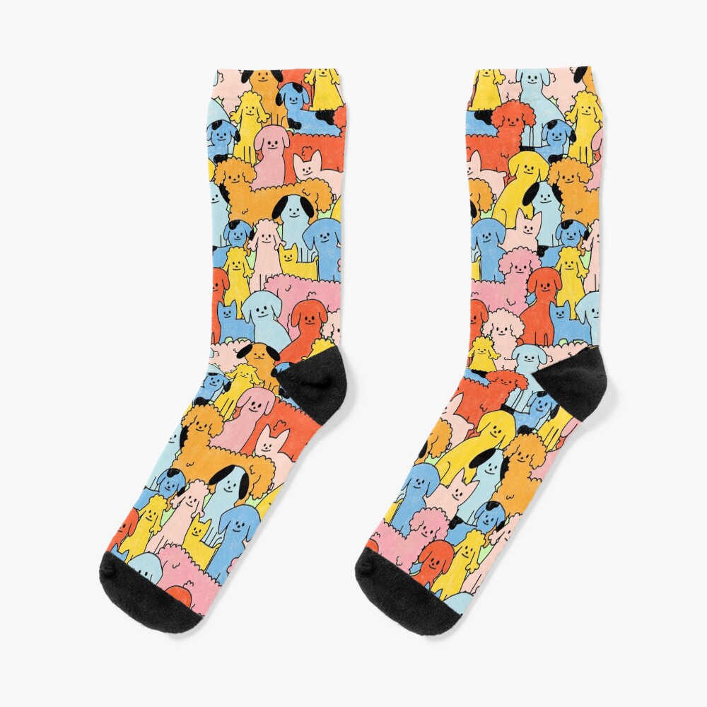 Pup Rally - The Peach Fuzz Socks