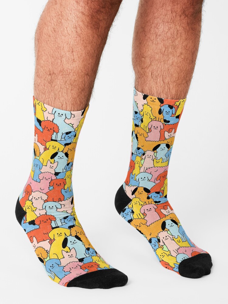 Alternate view of Pup Rally - The Peach Fuzz Socks